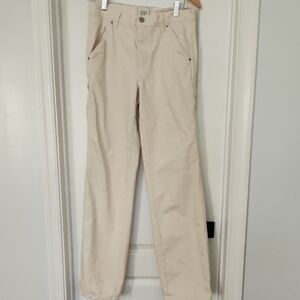 EUC BDG Cream High Rise Carpenter Pants 27